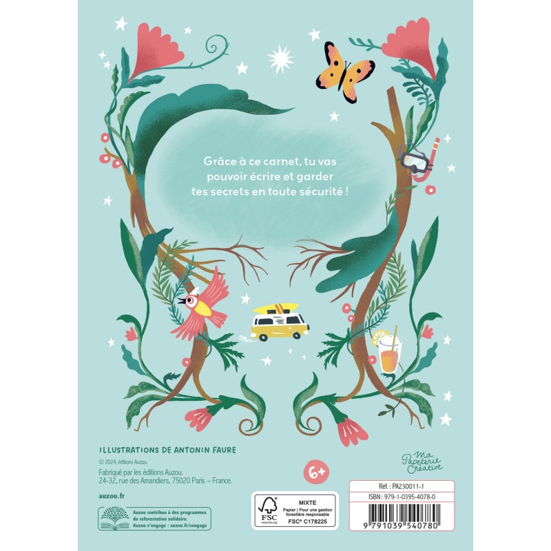Journal Intime - Mon Carnet Secret des Vacances
