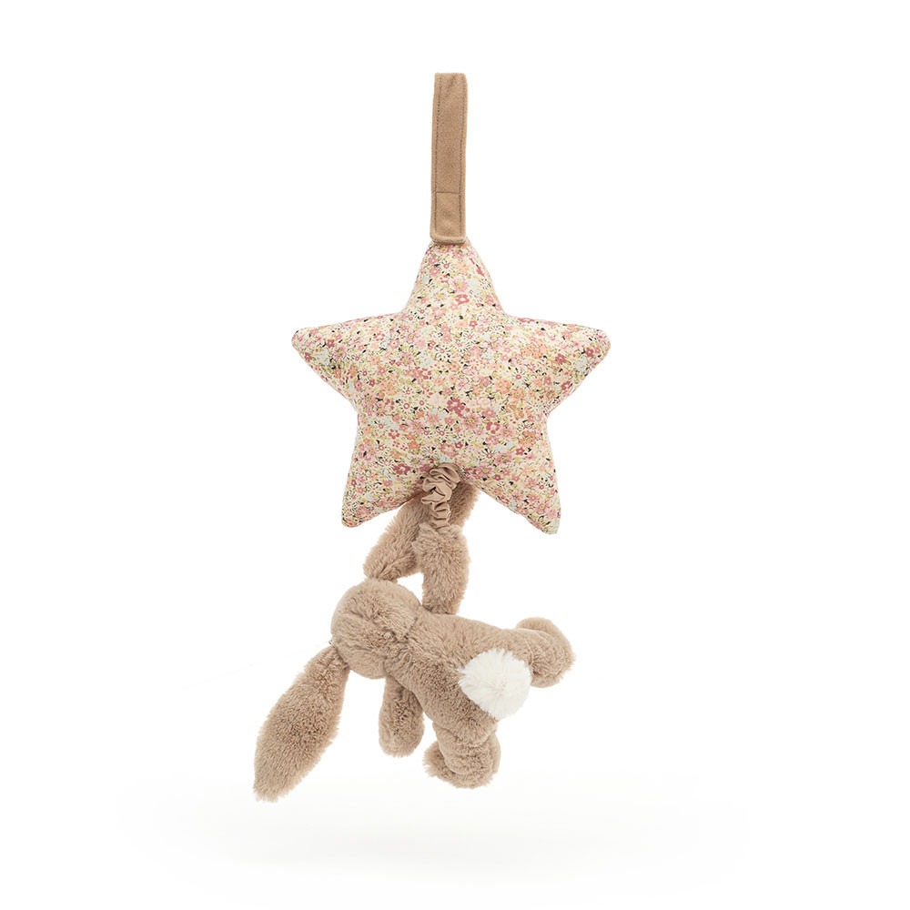 Peluche Jellycat Musicale lapin beige Liberty - Blossom Bea Beige Bunny Musical Pull 30cmBAMS4BLBN