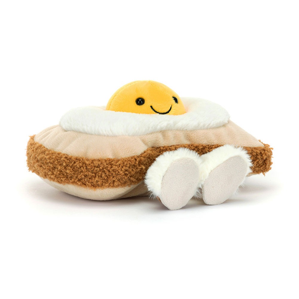 Peluche Jellycat Egglantine l’Œuf Sur Toast - Amuseables Egglantine Egg On Toast A2EGGT 12cm