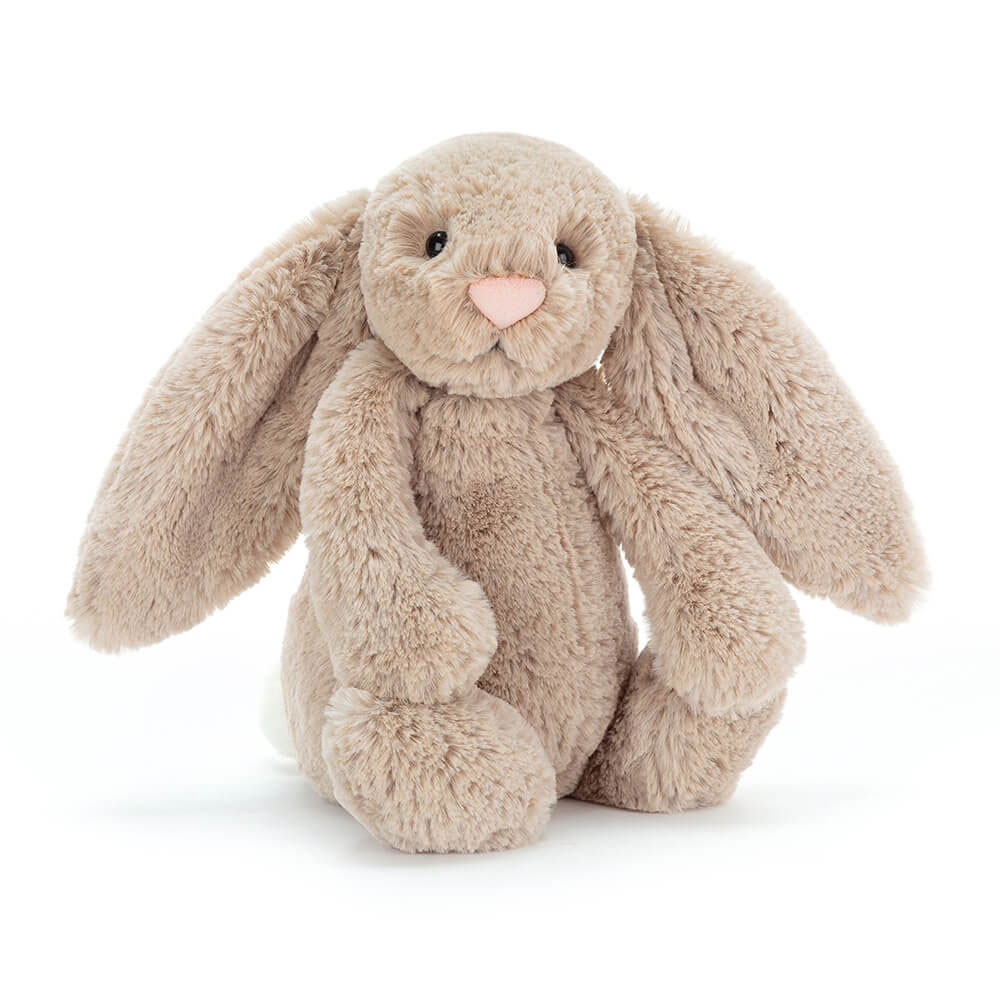 Peluche Jellycat lapin beige - Bashful beige bunny - Medium BAS3BNN 31cm