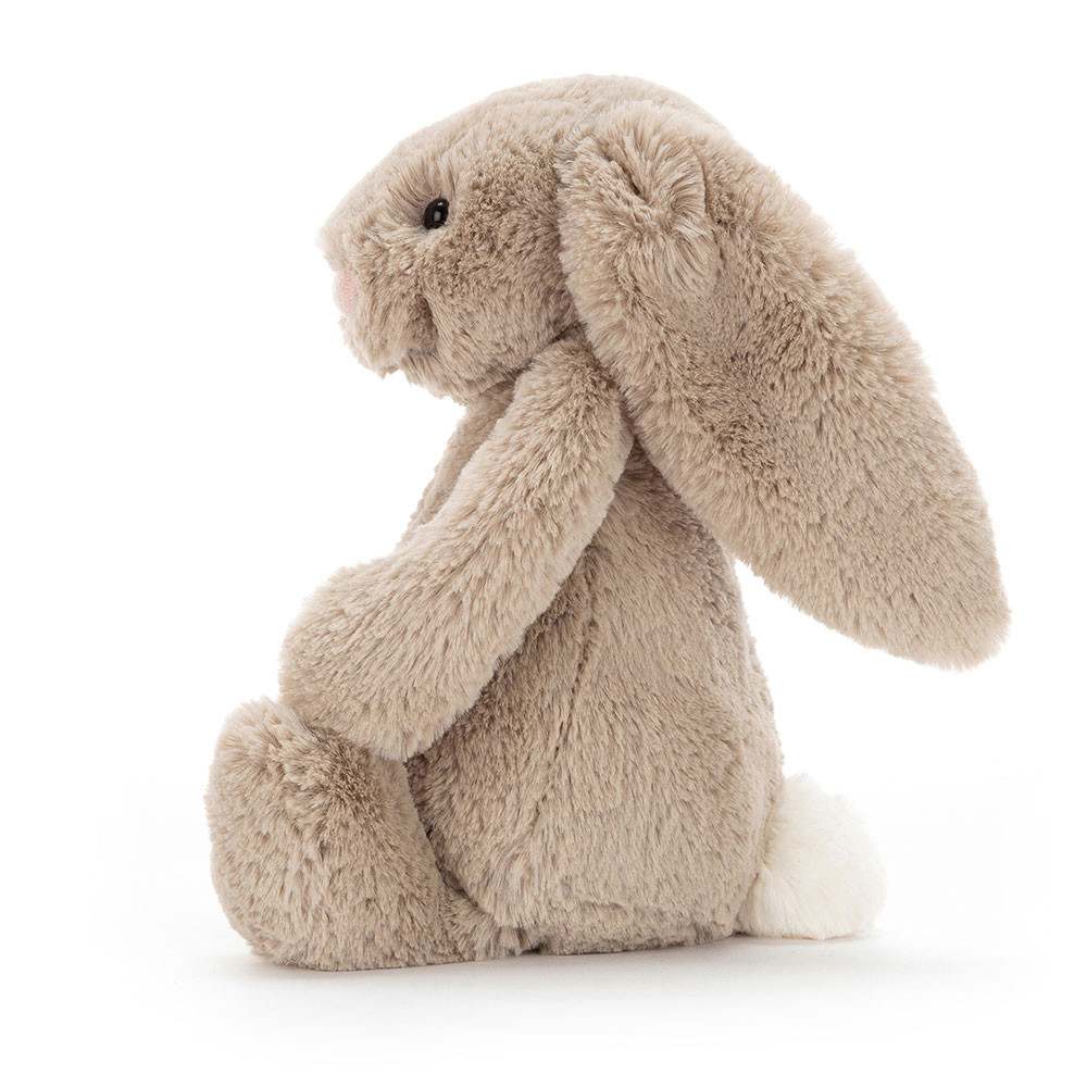 Peluche Jellycat lapin beige - Bashful beige bunny - Medium BAS3BN 31cm