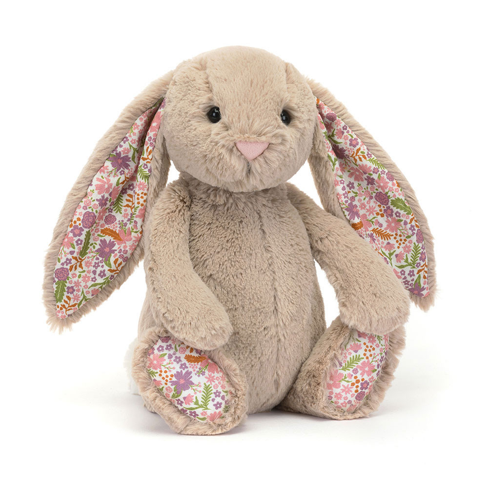 Peluche Jellycat Lapin Beige Liberty Pétale - Blossom Beige Bunny Petal - Medium BPM3BM 31cm