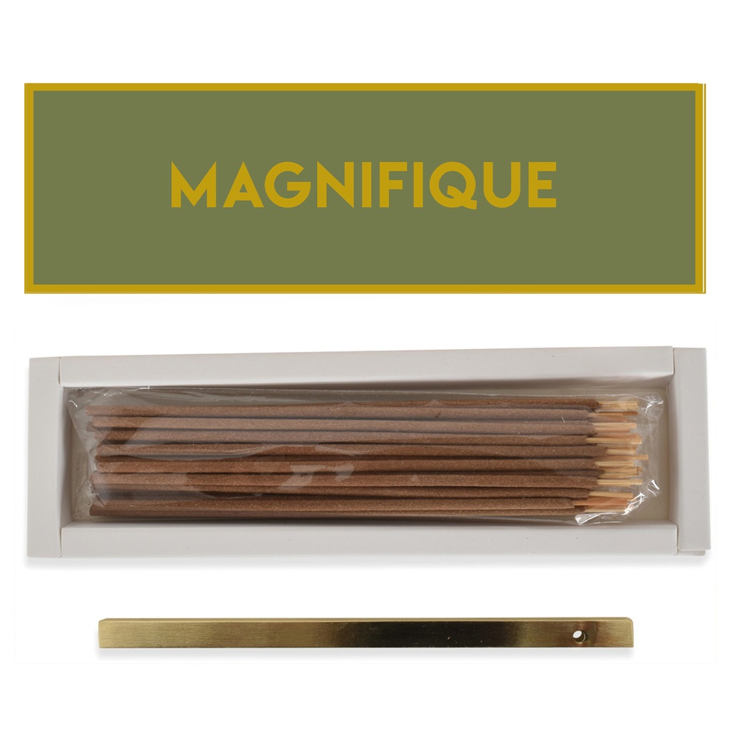 Coffret design de 30 Batons d\'encens avec support - Parfum Mimosa - MAGNIFIQUE