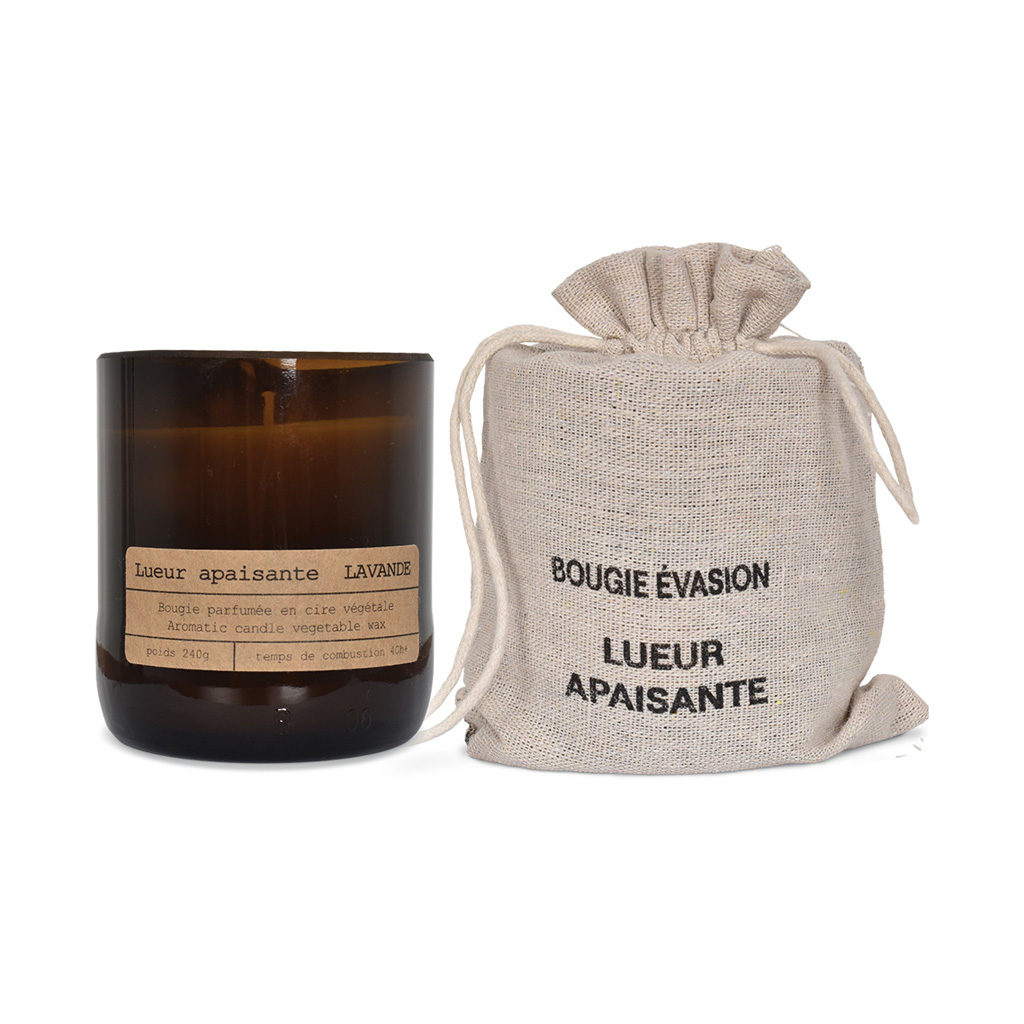 Bougie apothicaire relaxante à la Lavande