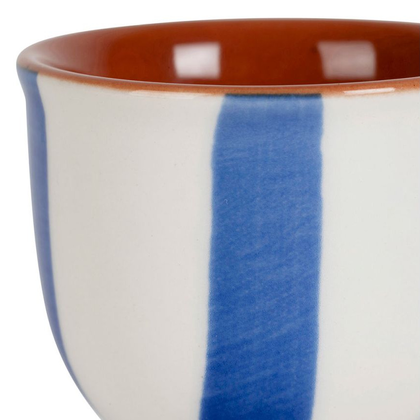 Coquetier Élégance en Céramique - Bleu Indigo
