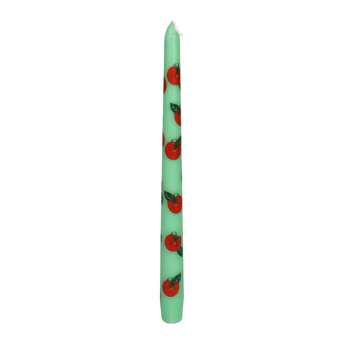 Bougie à motifs Tomate pour bougeoirs et chandeliers - Lot de 2