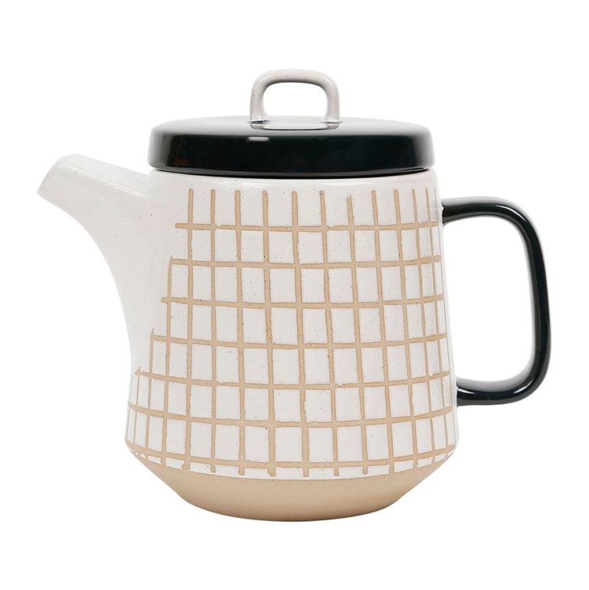 Théière Céramique Petits Carreaux 1,2l