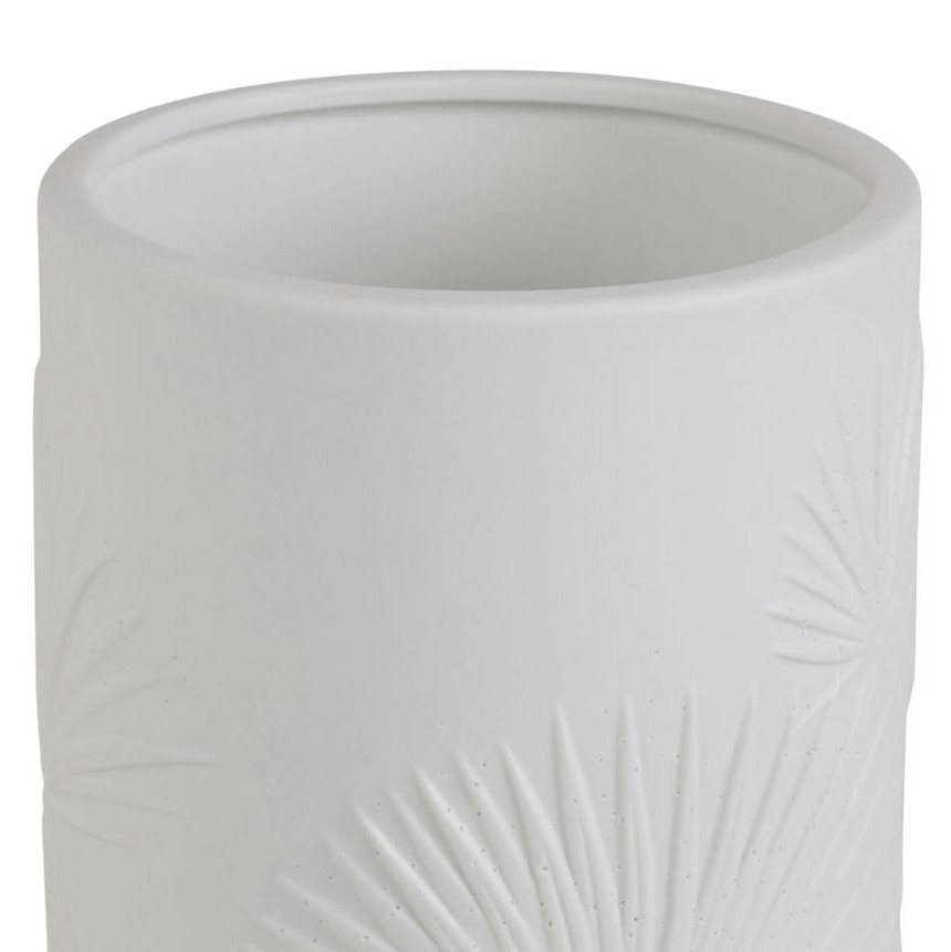 Lampe porcelaine blanche décorative ajourée à poser - Nomadéa