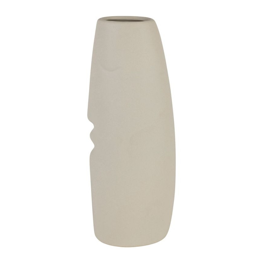 Vase Bisou Indigo et Ecru en céramique - Lot de 2