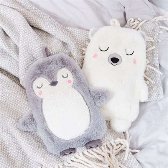 Bouillotte à eau peluche Ours blanc - Nanook polar bear - Sass &amp; belle