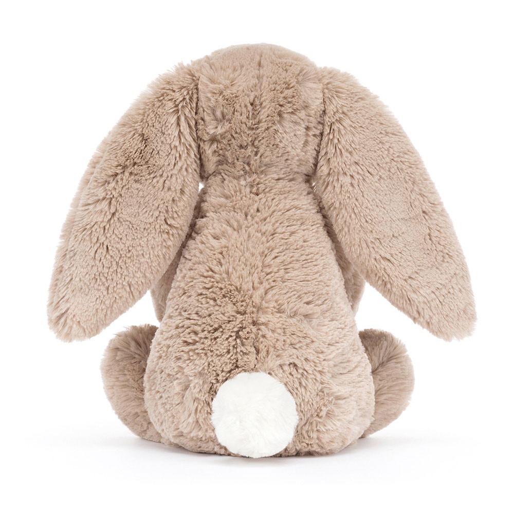 Peluche Jellycat Lapin Beige Anniversaire - Bashful Beige Bunny Birthday - Medium BAS3BEBB 31cm