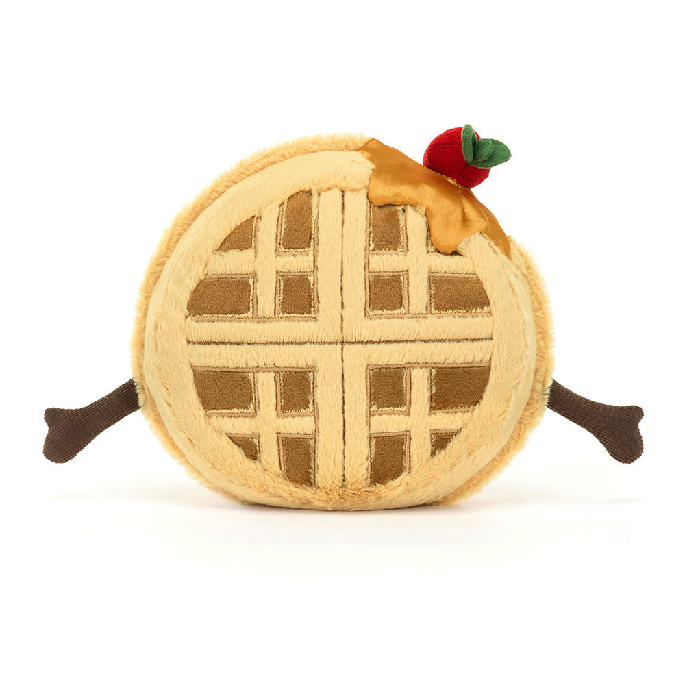Peluche Jellycat Gaufre Ronde - Amuseables Rene Waffle A2WFL 14cm
