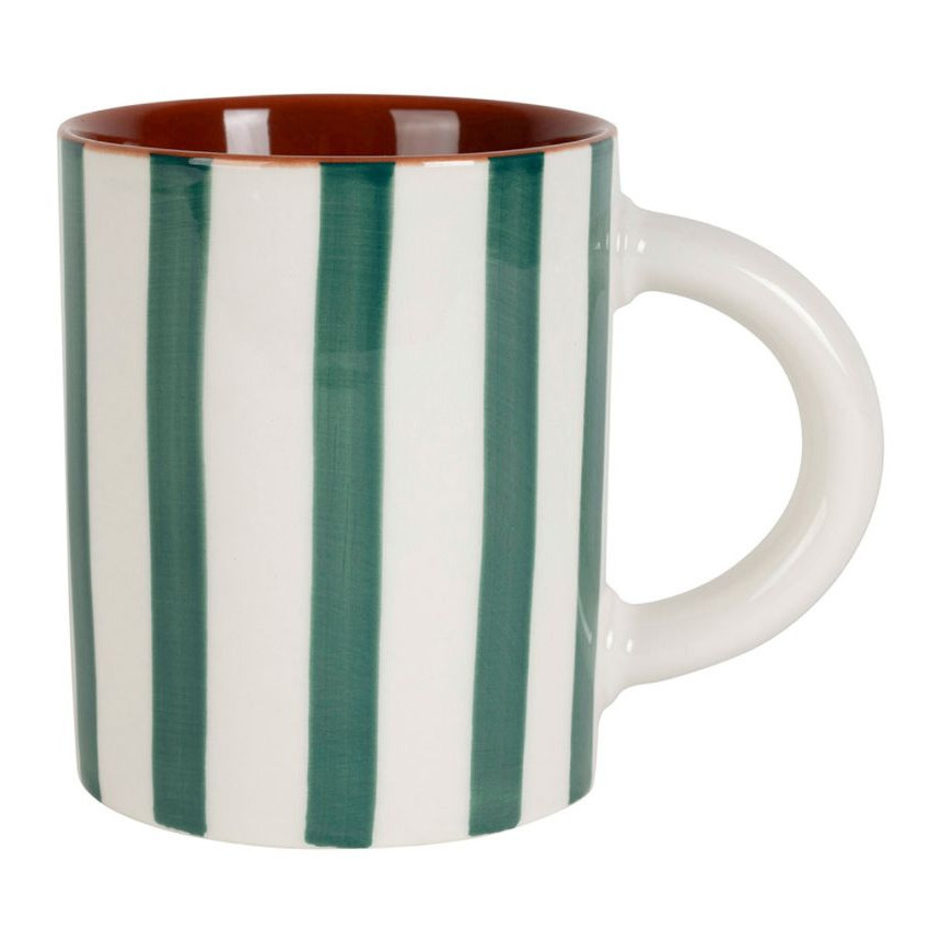Mug céramique Design Lines Vert Emeraude 40cl