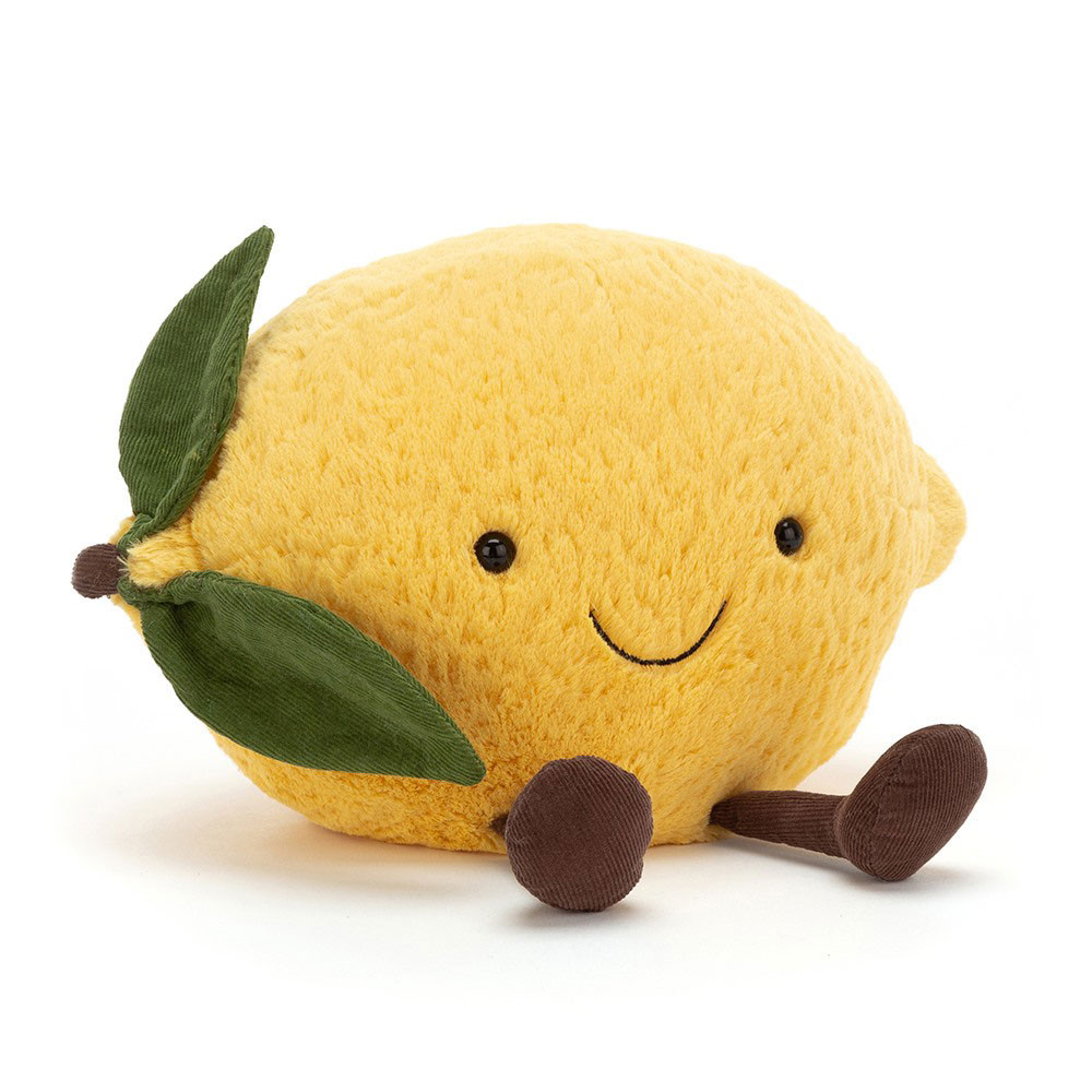 Peluche Jellycat Citron Jaune - Amuseables Amuseables Lemon A6L 20cm