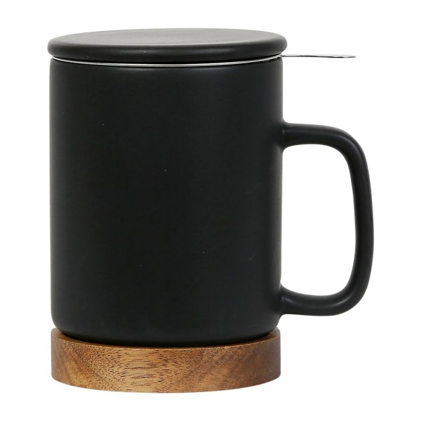 Tisanière avec filtre Nordika 35 cl - Noir
