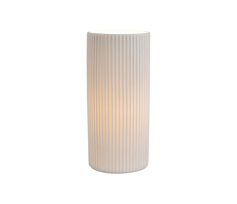 Lampe Cylindre Penne - Blanc 24 cm