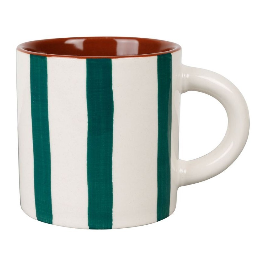Tasse à Café en Grès Organic 17 cl - Émeraude