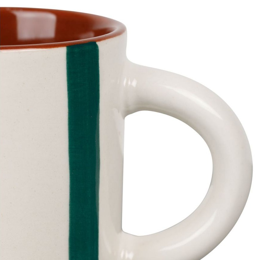 Tasse à Café en Grès Organic 17 cl - Émeraude
