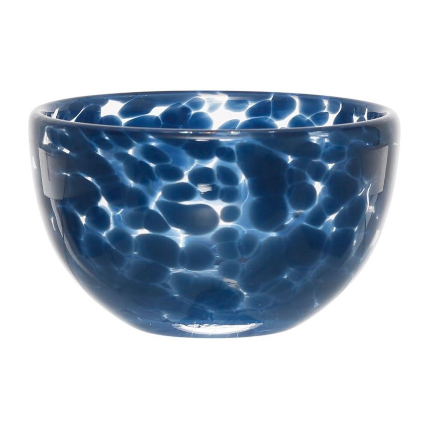 Coupelle en Verre Écaille de Tortue Bleu - 11cm