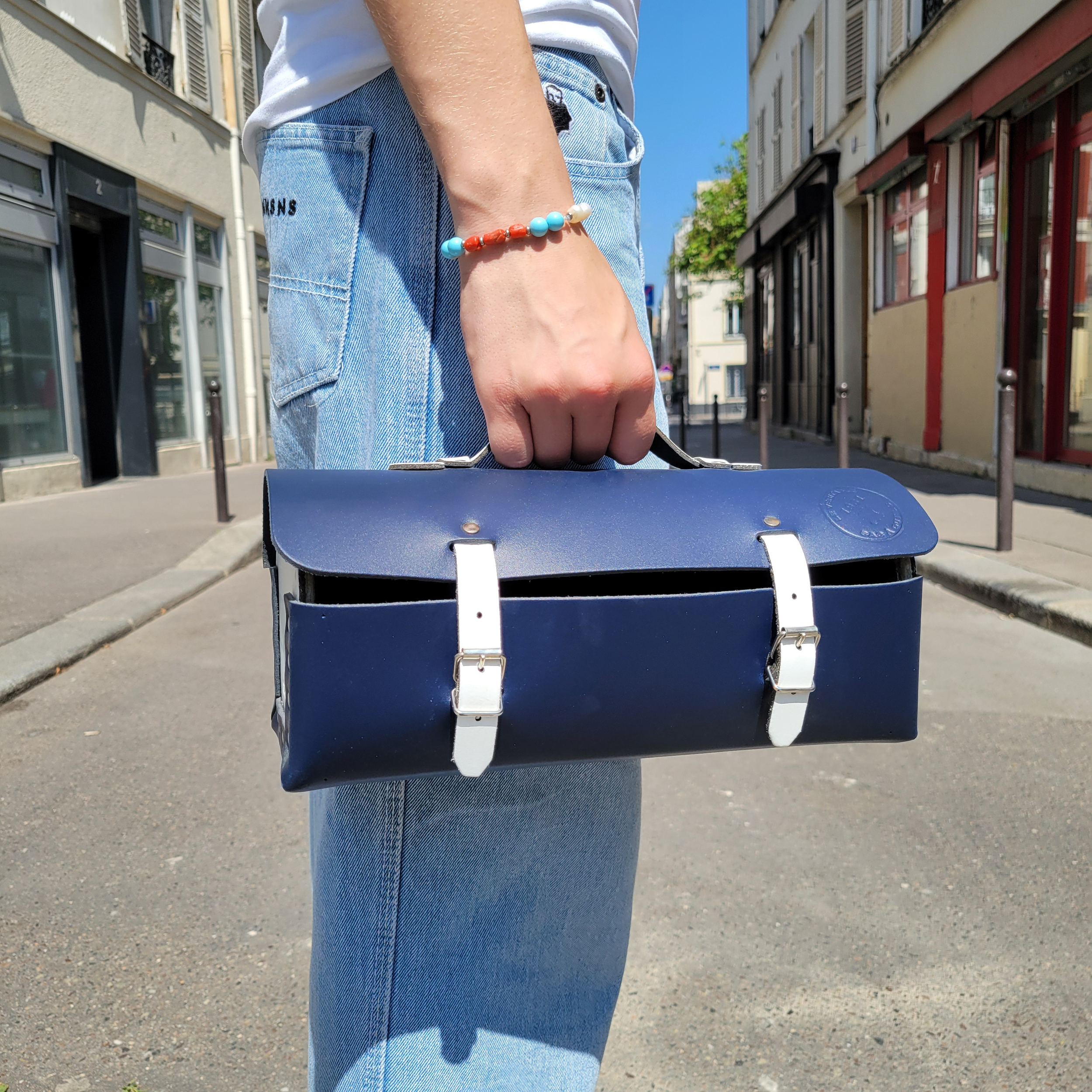 Sacoche De Selle Western Ridex En Cuir - Qualité Supérieure - Quincaillerie Acier - Neuve