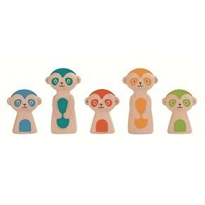Jeu de Bowling en bois - Quilles suricates - Dès 3 ans