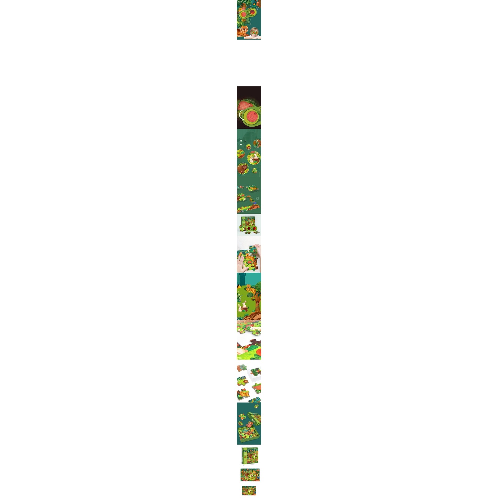 Puzzle 35 pcs - Détective Forêt avec lunettes - Dès 3 ans