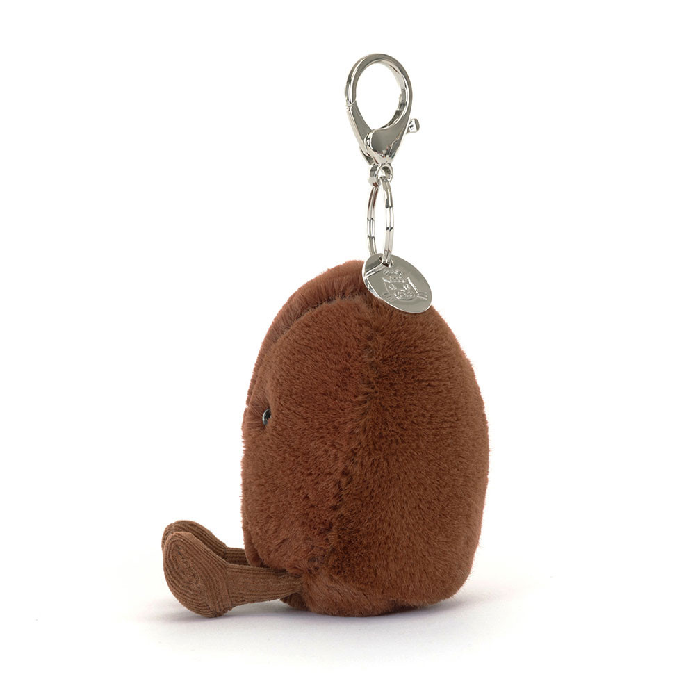 Peluche Jellycat Porte-clés Grain de Café - Amuseables Coffee Bean Bag Charm A4CBC 9cm
