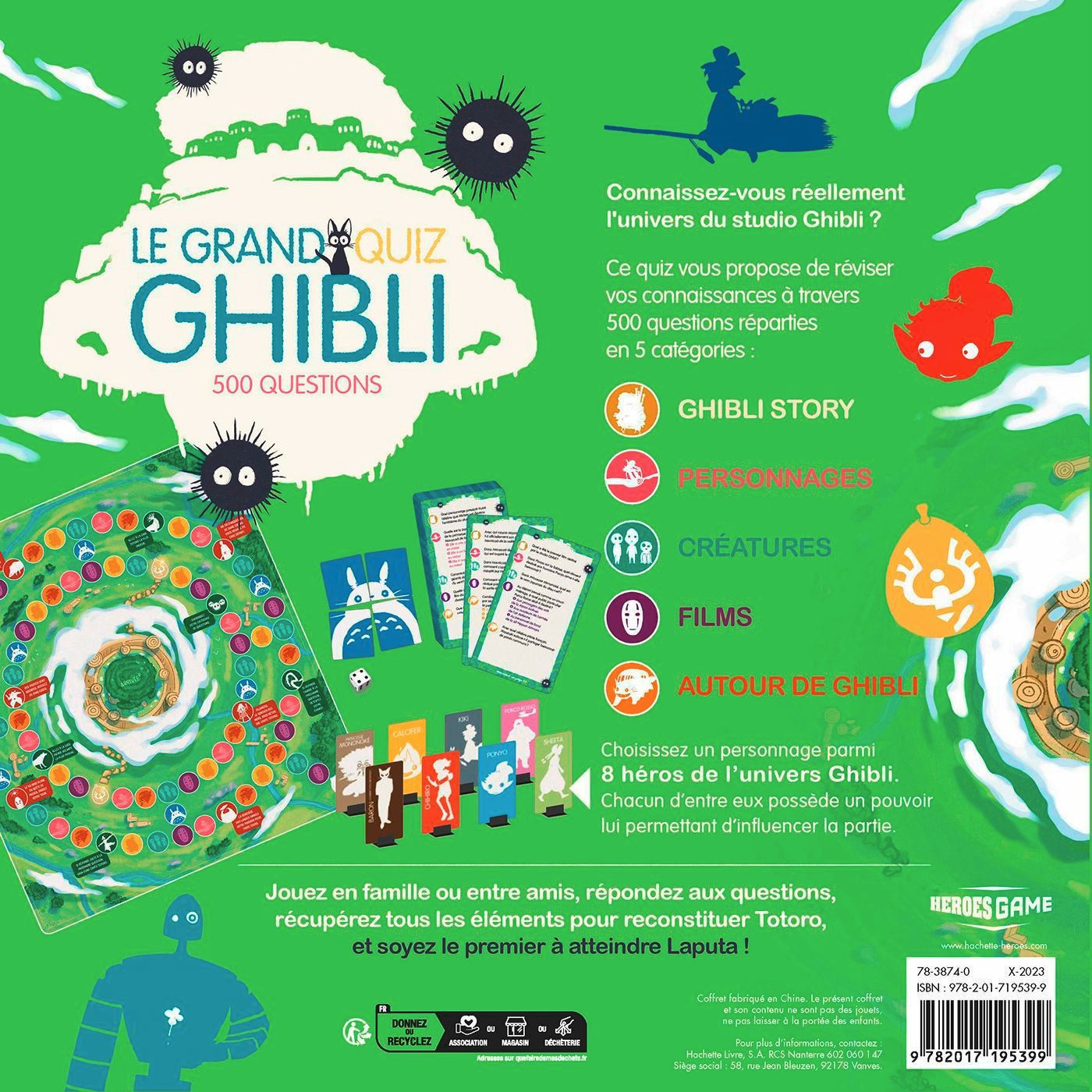 Le Grand Quiz Ghibli - Jeu de société pour fans du Studio Ghibli - Dès 12 ans
