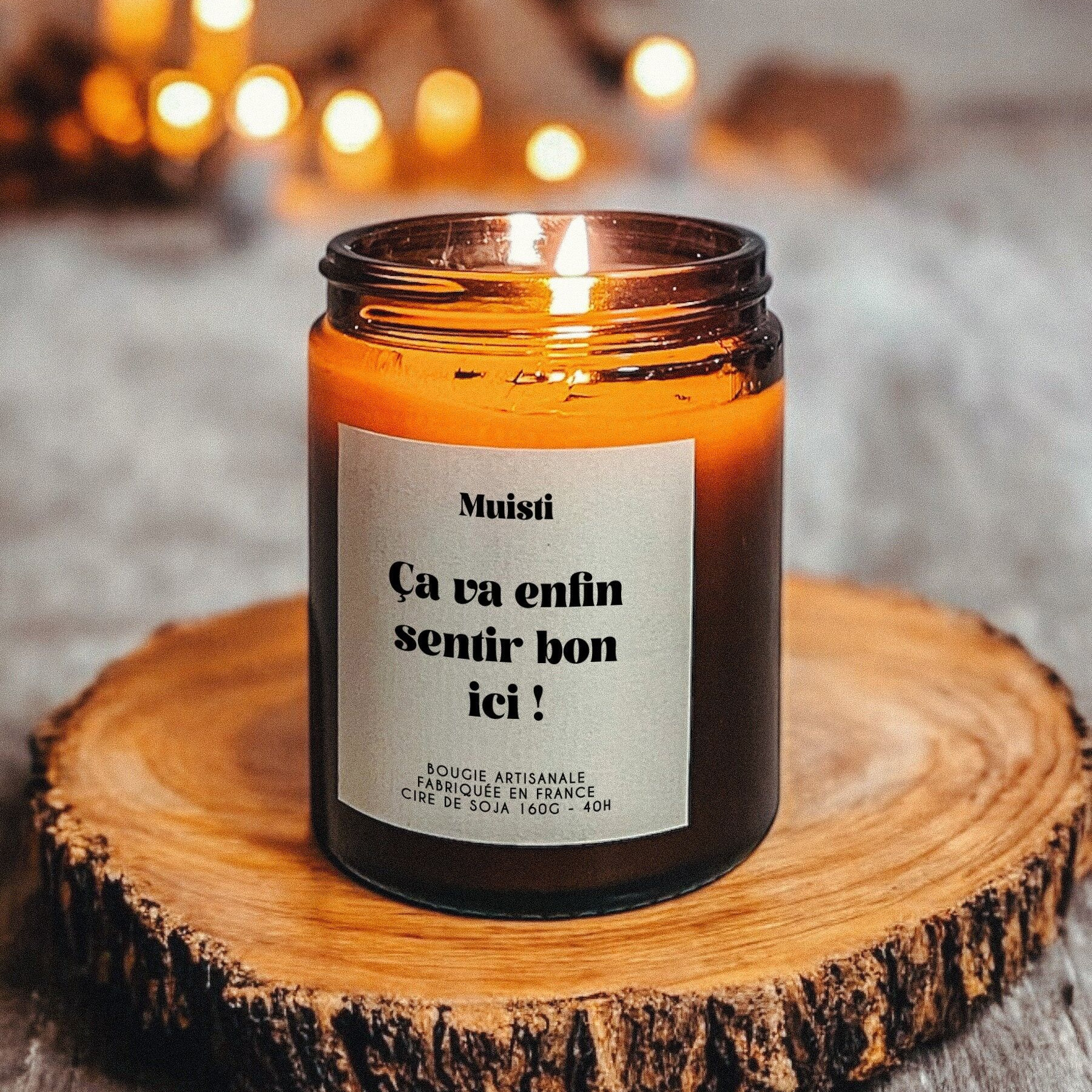 Bougie Artisanale Parfumée - Aimez-vous bordel de merde - Musc Blanc
