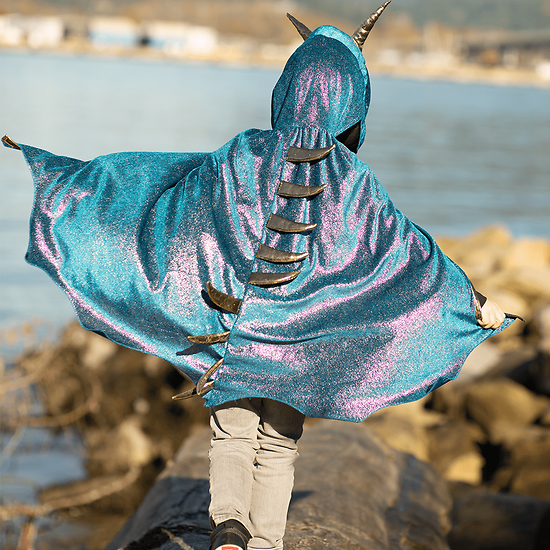 Déguisement enfant Cape de Dragon Starry night - 5 et    6 ans