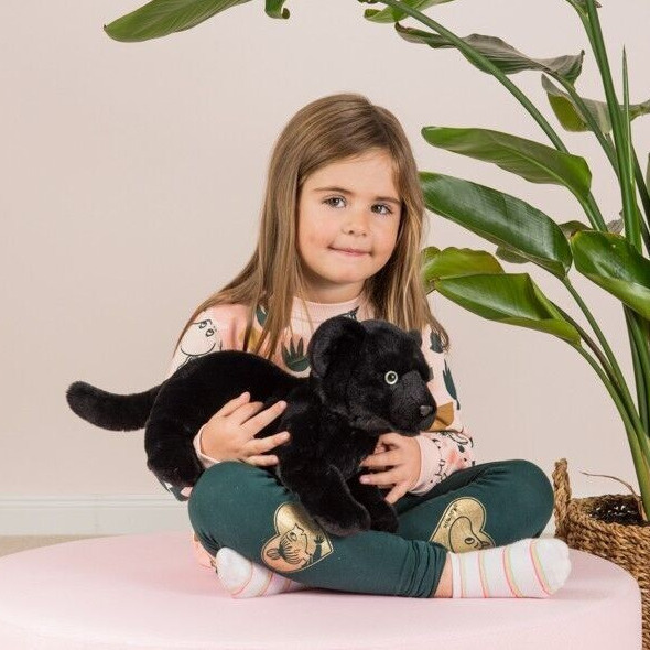Peluche Bébé panthère allongé Teddy Hermann 30 cm