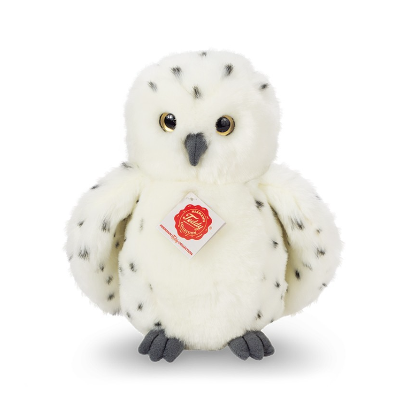 Peluche Harfang Des Neiges - Hibou Blanc - 24cm Ailes Déployées 52cm - Bon état