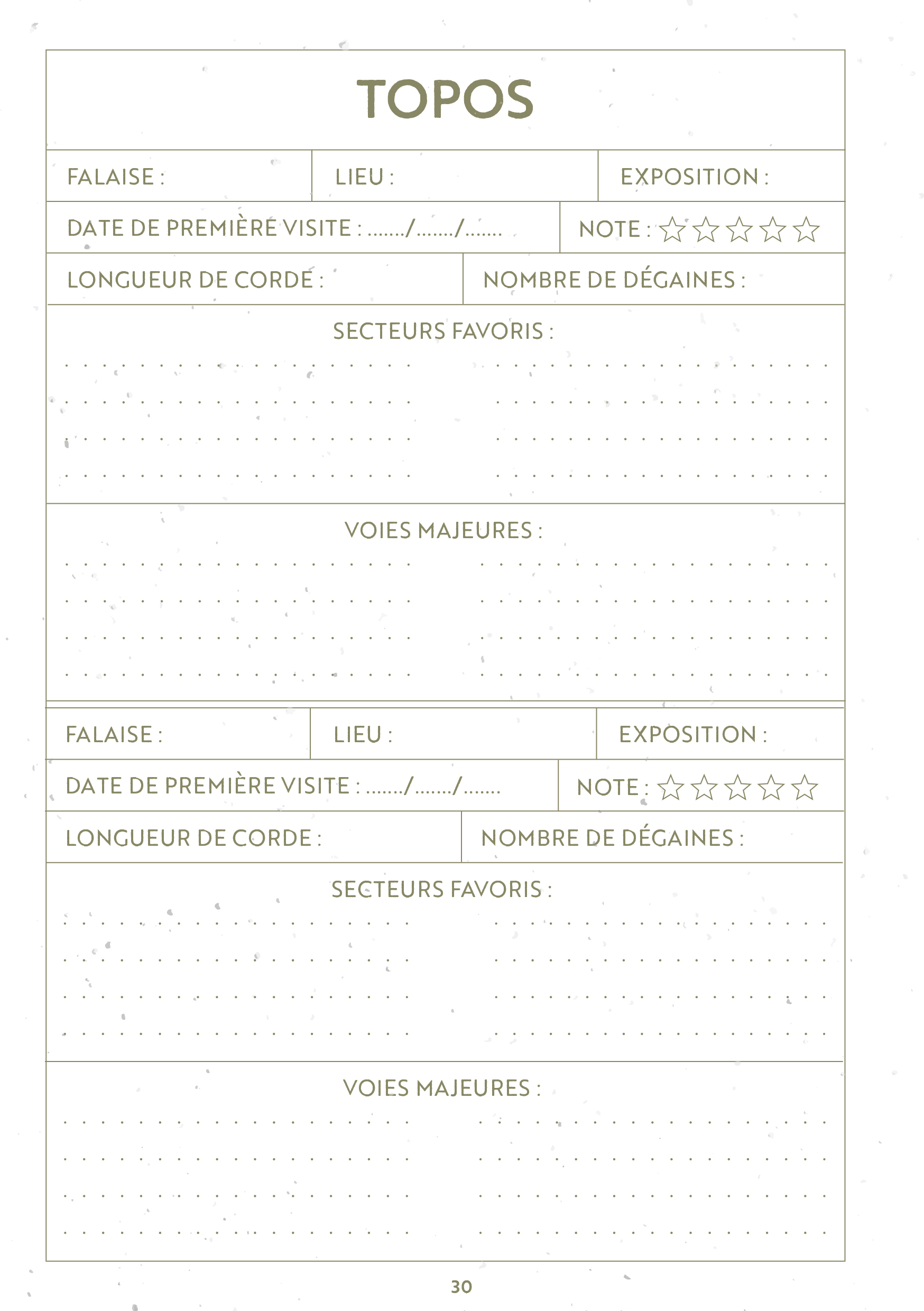 Carnet dEscalade - Carnet daventures Verticales