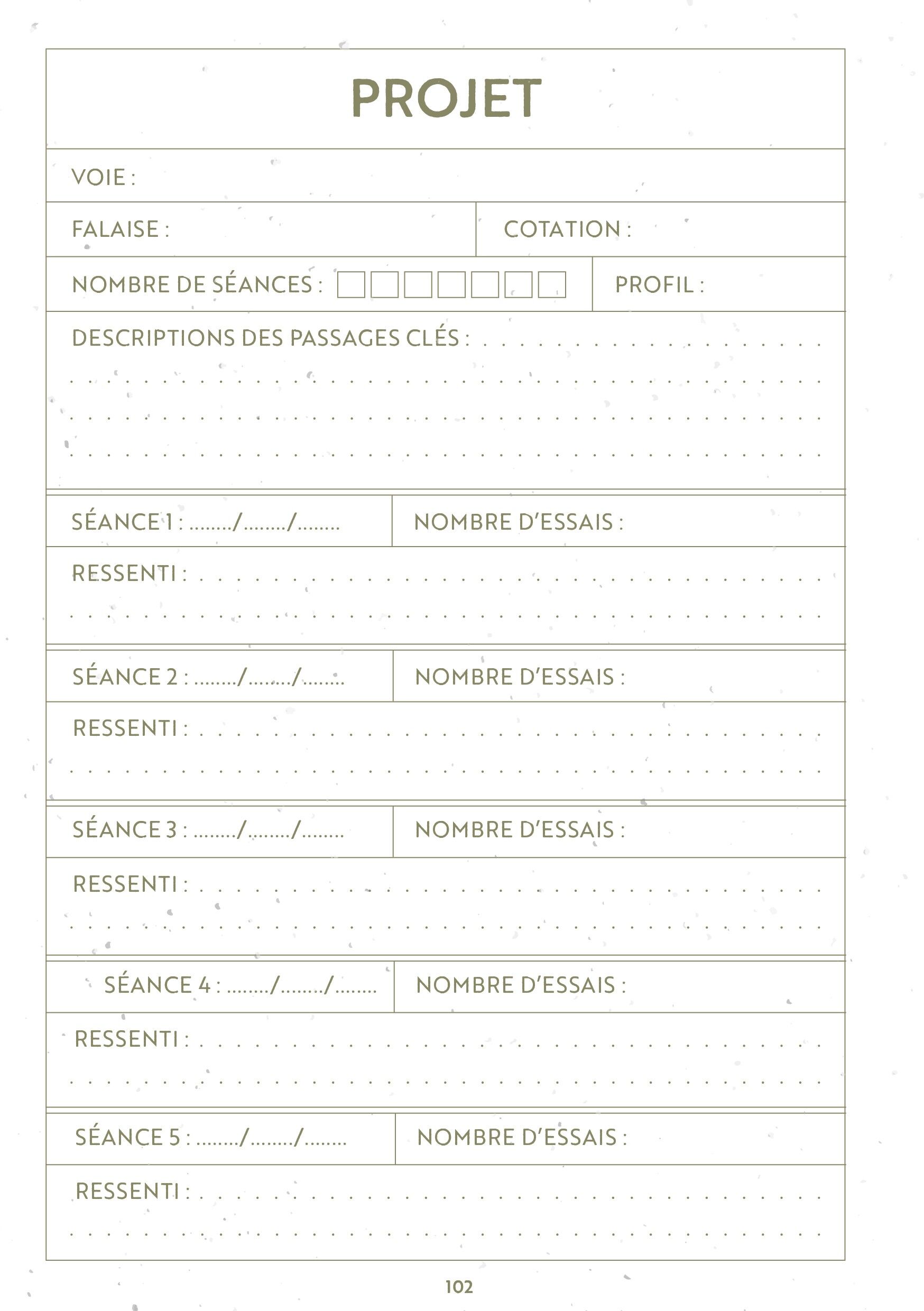 Carnet dEscalade - Carnet daventures Verticales