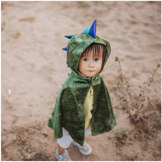 Cape deguisement enfant Dragon vert - 2/3 ans