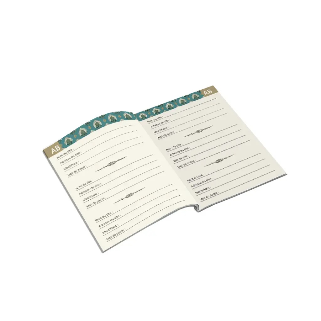 Carnet à Mots de Passe Chat Siamois - Gwenaëlle Trolez Créations