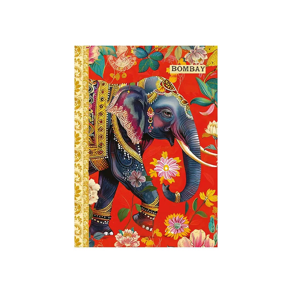 Carnet à Mots de Passe Éléphant Indien - Gwenaëlle Trolez Créations