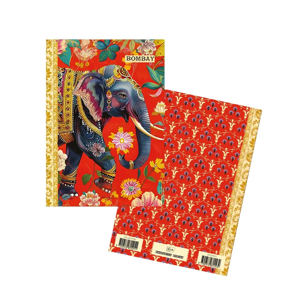 Carnet à Mots de Passe Éléphant Indien - Gwenaëlle Trolez Créations