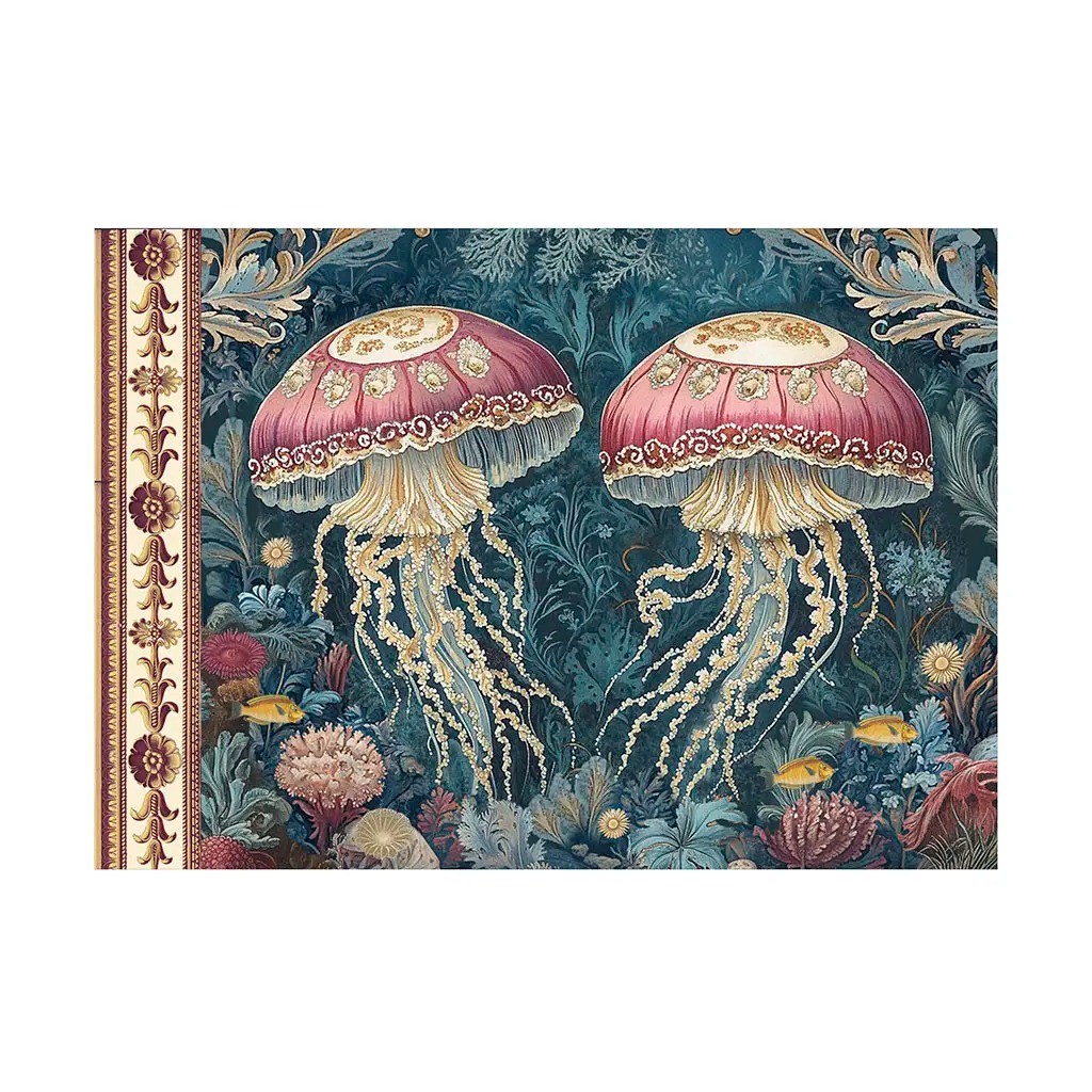 Cahier Illustré Art Nouveau Méduses - Gwenaëlle Trolez Créations