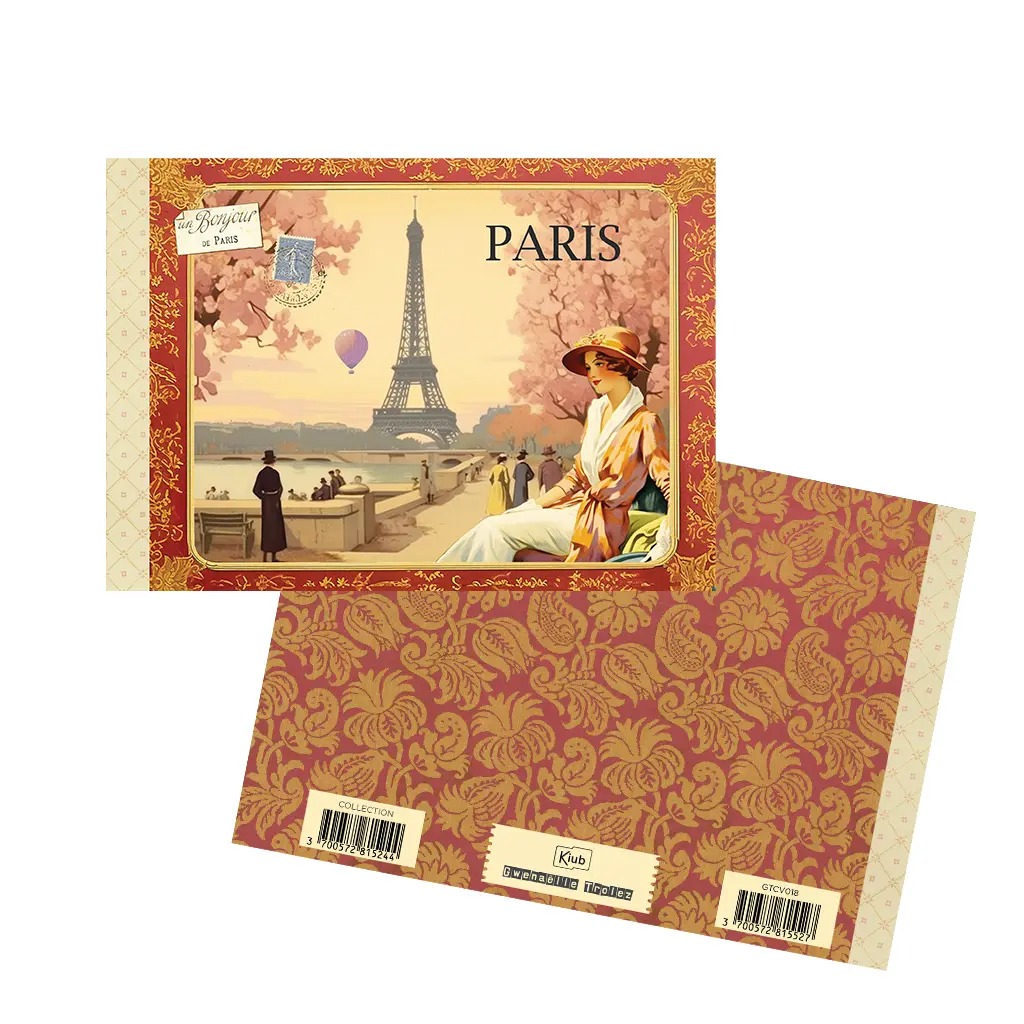 Cahier Illustré Bonjour de Paris - Gwenaëlle Trolez Créations
