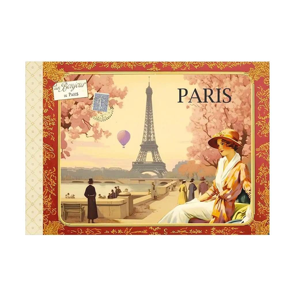 Cahier Illustré Bonjour de Paris - Gwenaëlle Trolez Créations