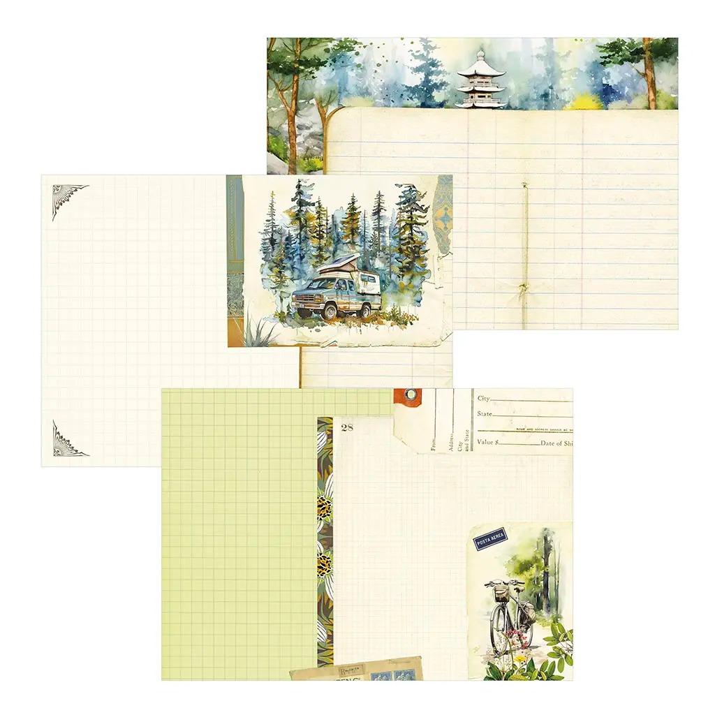 Cahier Illustré Escapades en Caravane - Gwenaëlle Trolez Créations