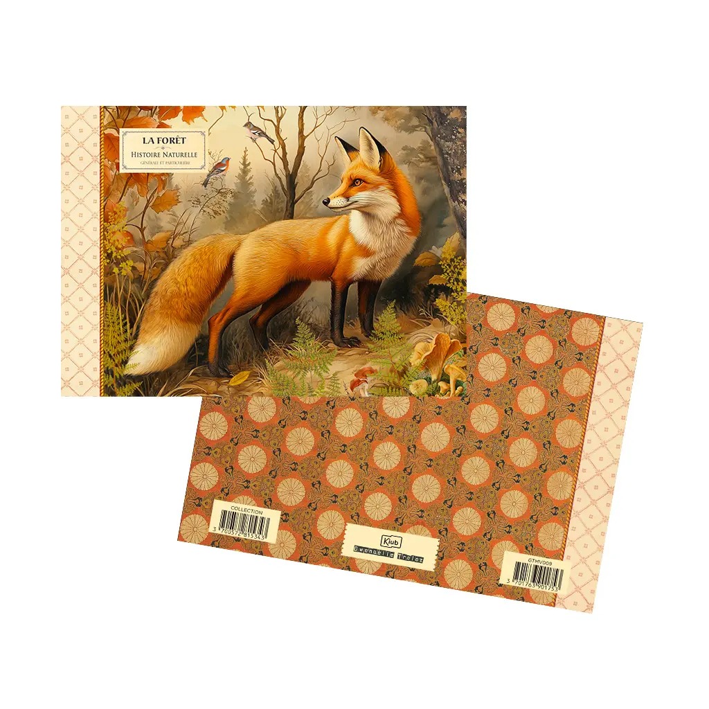 Mini Cahier Illustré Renard et Forêt - Gwenaëlle Trolez Créations