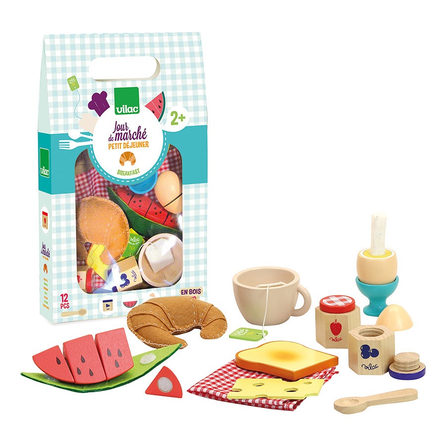 Jouet dinette en bois - P\'tit dej\' de Jour de marché - Dès 2 ans
