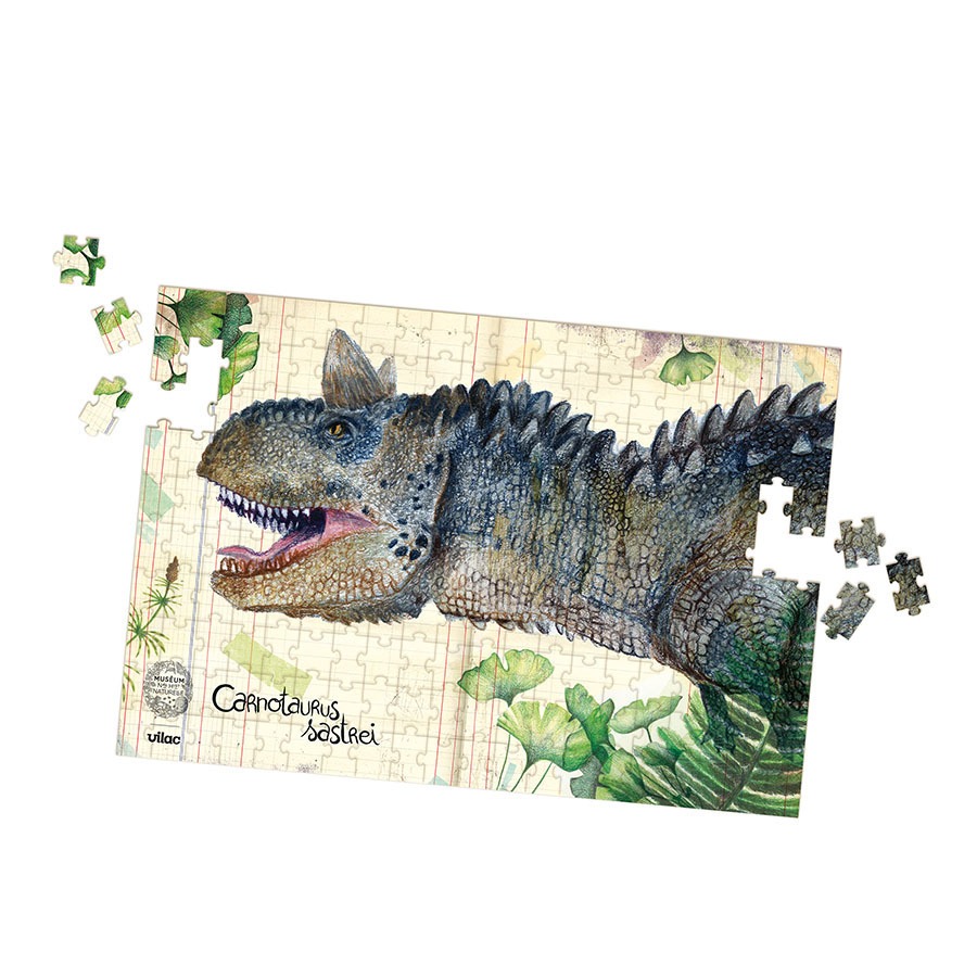 Puzzles 200 pcs - 3 Puzzles Dinosaures 200 pièces avec posters - Dès 5 ans