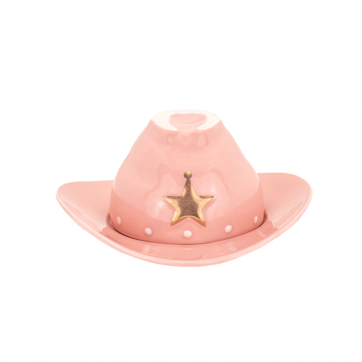 Tasse et Soucoupe Chapeau de Cowboy - Vaisselle Western Originale