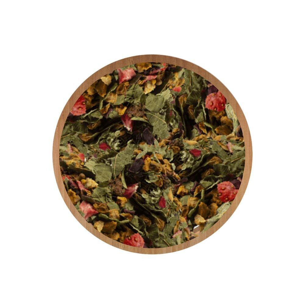 Tisane fruitée bio - Thé doux d’hiver - Fraise mûre hibiscus - Boîte métal 100 g