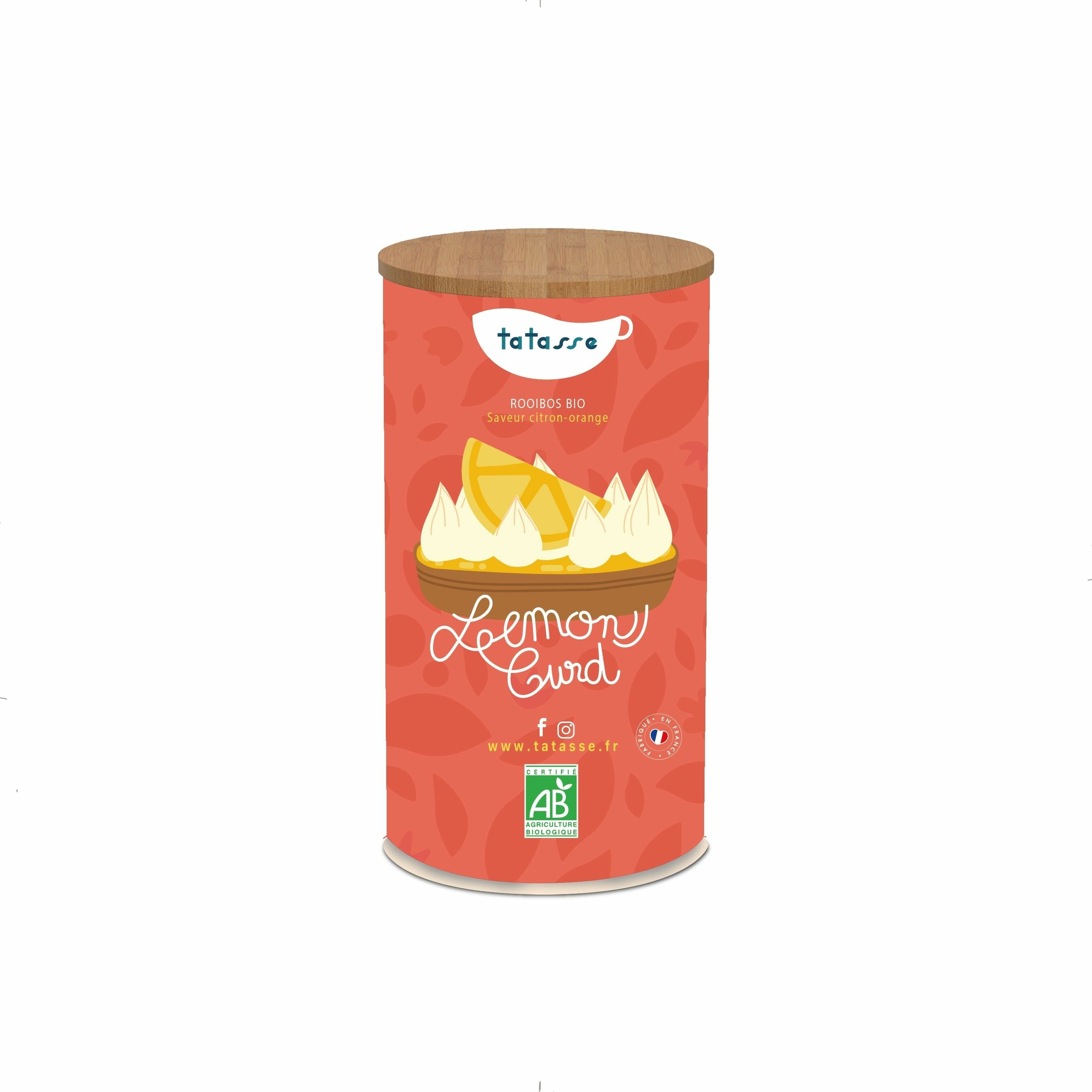 Rooibos bio - Lemon Curd - Citron orange vanille - Boîte métal 100 g