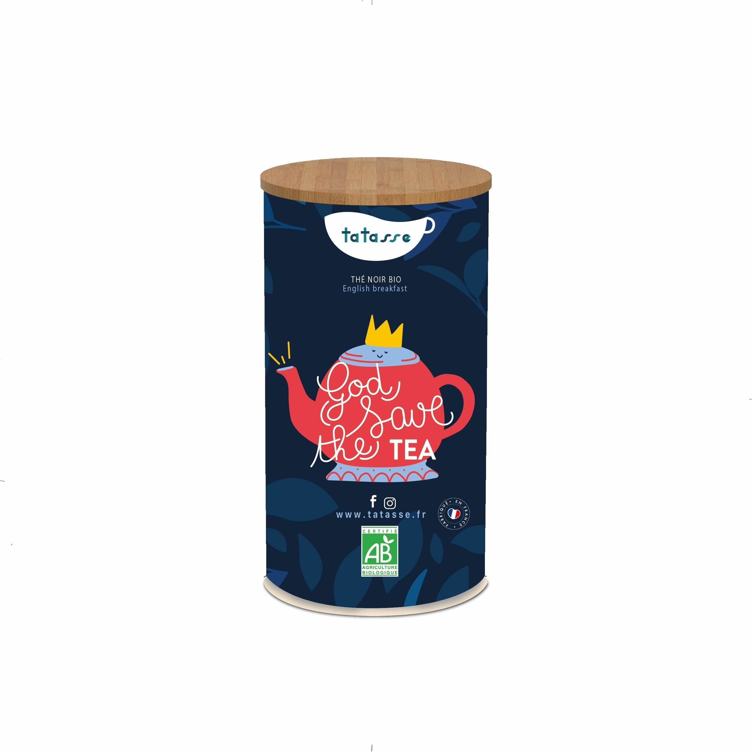Thé noir bio - God Save the Tea - Mélange English Breakfast - Boîte métal 100 g