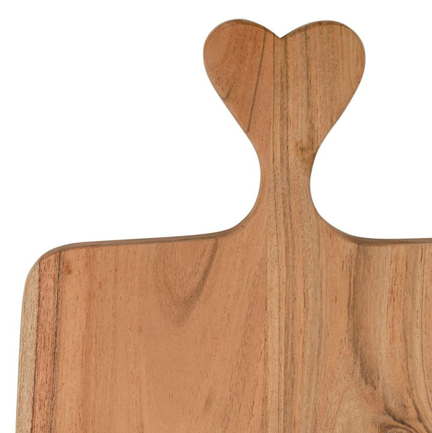 Planche à Découper Cœur en Acacia Massif 50 cm
